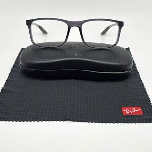 Ray-Ban RB8908 8061 Crystal Grey Carbon Fiber Eyeglasses Frame w/ Case 55-18-145